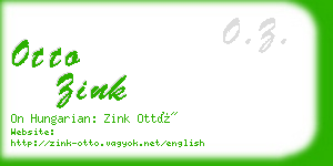 otto zink business card